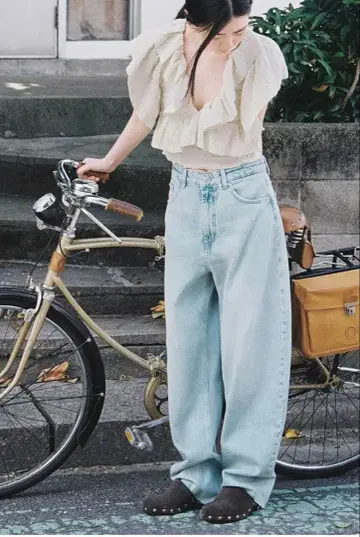 ZARA JEANS BARREL TRF 하이웨스트