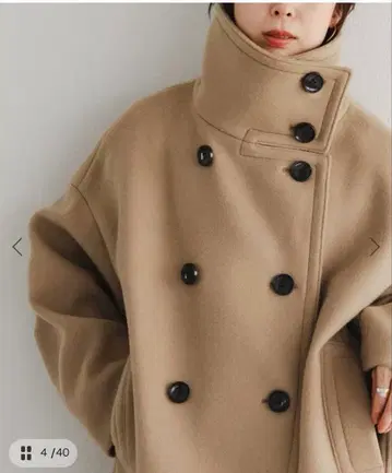 [ NOBLE ] 스탠드 카라 오버코트