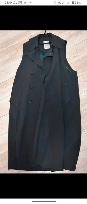 SUBLATION 그레이 더블 브레스트 베스트