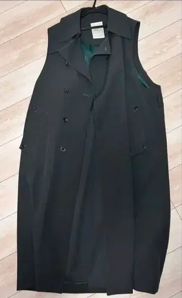 SUBLATION 그레이 더블 브레스트 베스트