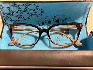 DITA x POKER FACE 브라운/블랙 스퀘어 프레임 안경