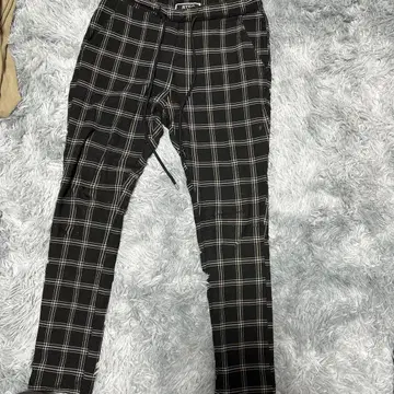 RTEG 체크 무늬 슬림핏 팬츠 S