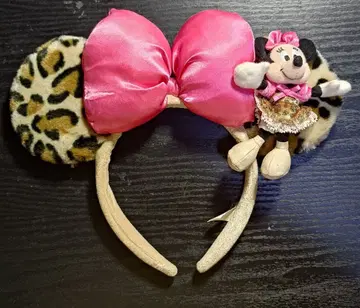 디즈니 미니 마우스 레오파드 무늬 머리띠