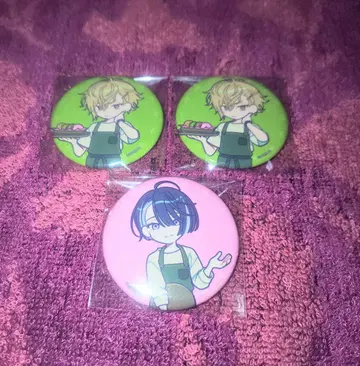 18TRIP 에이트리 애니카페 캔뱃지 쿠라쿠마 시오 & 테루야 무네시