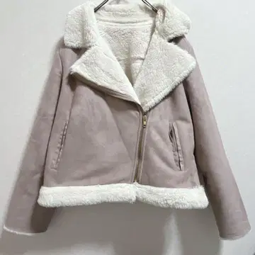 마제스틱 레곤 스웨이드 느낌 라이더 자켓풍 아우터 M