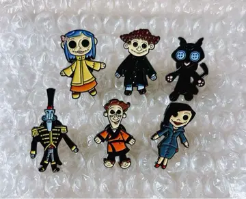 코렐라인과 버튼 마녀 핀 배지 6개 세트