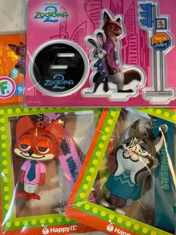 주토피아 해피 복권 러버 마스코트 아크릴 스탠드