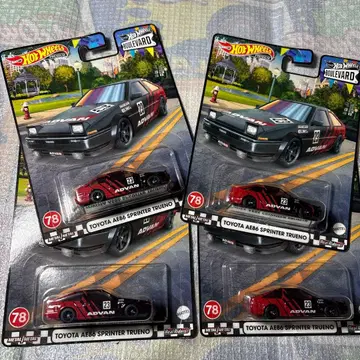Hot Wheels TOYOTA AE86 TRUENO 4대 세트