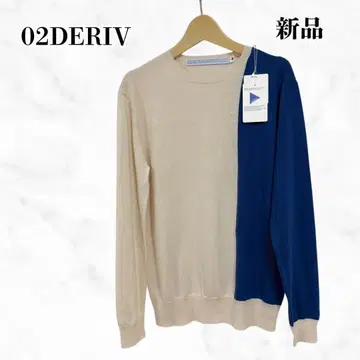 02DERIV. 니트 스웨터 상의 택 포함 새상품 투디라이브