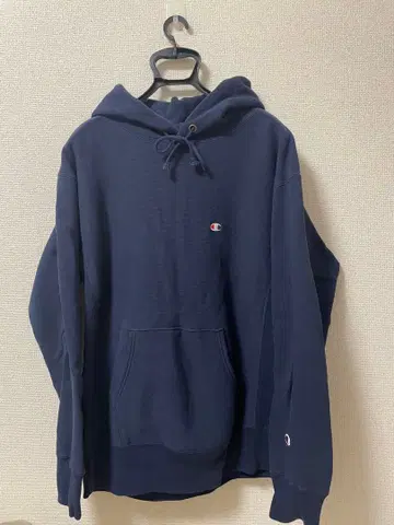 Champion Reverse Weave 후드티 X-Large 네이비