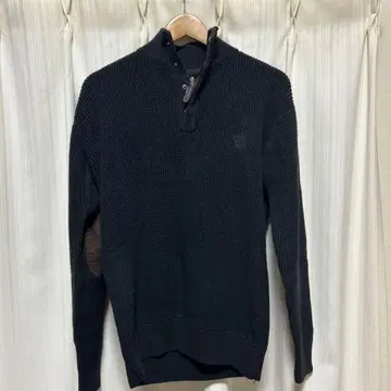 니트 하프 지퍼 지퍼