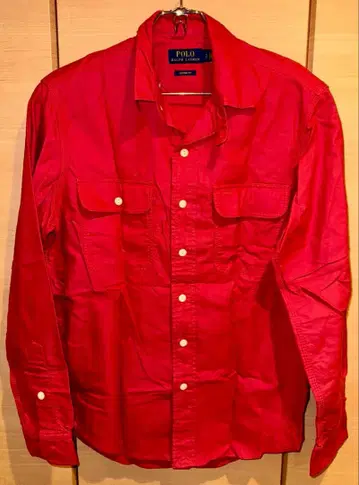 POLO 빨간색 긴팔 셔츠