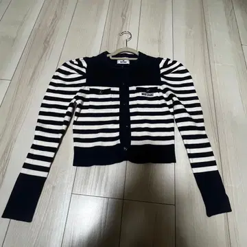 MARY QUANT 스트라이프 가디건