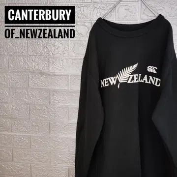 캔터베리 오브 뉴질랜드 구제 맨투맨 트레이닝복 블랙 3L
