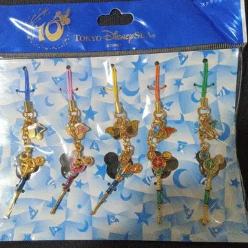 도쿄디즈니씨 10주년 스트랩 5개 세트