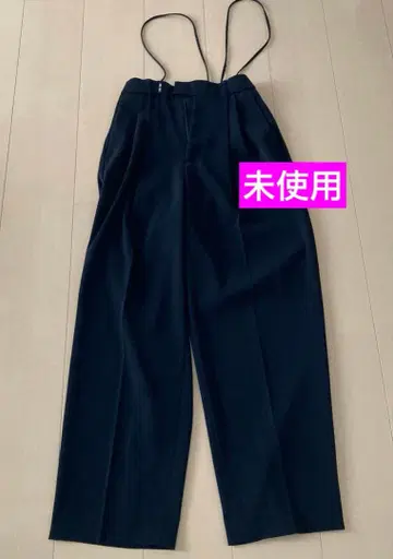 미사용! IENA 서스펜더 트윌 팬츠 블랙 34