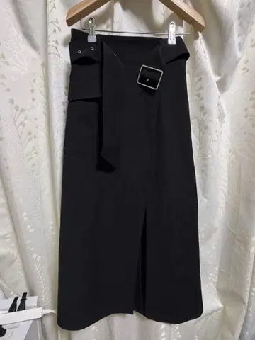 MURUA 와이드 벨트 랩스커트