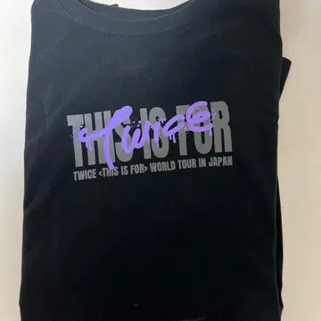 TWICE SANA T셔츠 L 사이즈 블랙