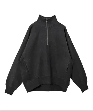 속기모 하프 지퍼 긴팔 맨투맨