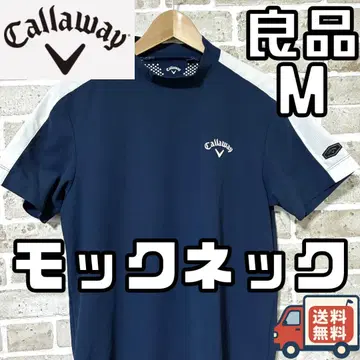[ 선착순 ] 고품질 캘러웨이 남성용 반팔 모크넥 셔츠 M 사이즈