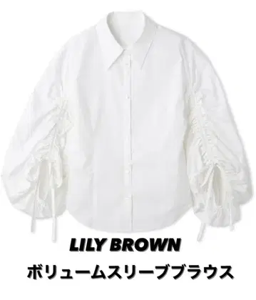 [ 완판템 ] LILY BROWN 볼륨 슬리브 블라우스