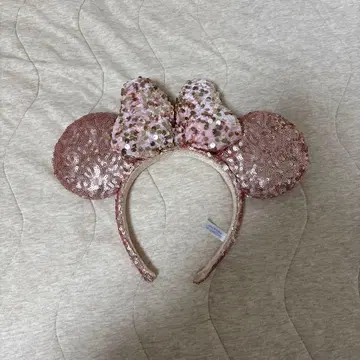 디즈니 머리띠 핑크 라메