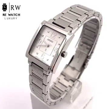 7-4934 SEIKO 1N01-0AE0 실버 스퀘어 페이스 시계