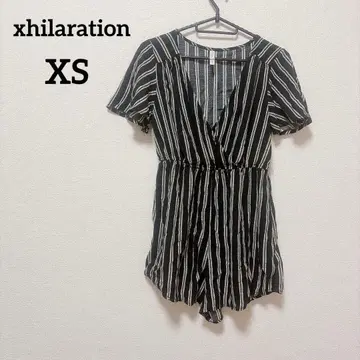 xhilaration [ XS ] 스트라이프 V넥 올인원