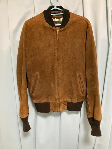 Schott 스웨이드 봄버 자켓 38