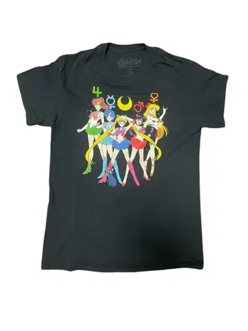 세일러문 T셔츠 블랙 M