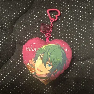 카게히라 미카 하트 쿠션 키링