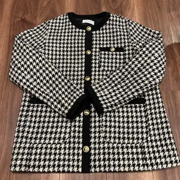 트위드 자켓 롱 미들 기장