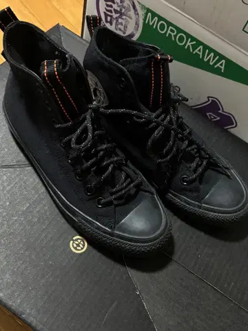 CONVERSE ALL STAR 블랙 하이컷 스니커즈