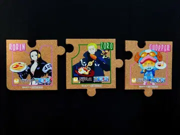 원피스 캐릭터 조이풀 콜라보 퍼즐 코스터