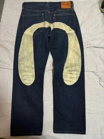 스몰 e 화이트 카모메 no.2 lot2000 홍백 귀 w31 EVISU