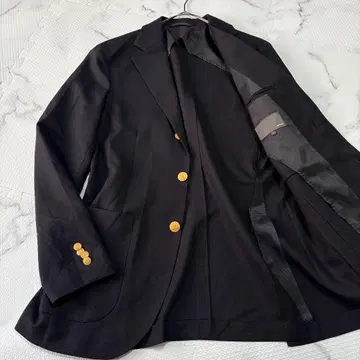 새상품급 모아레스 MORLES 네이비 골드 버튼 L