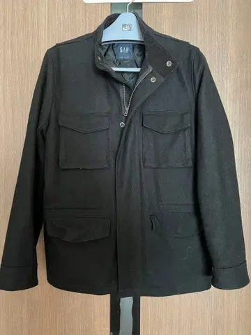 GAP 필드 자켓 울 혼방 블랙 사이즈 M