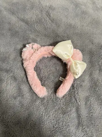 핑크 머리띠 리본 포함 키티