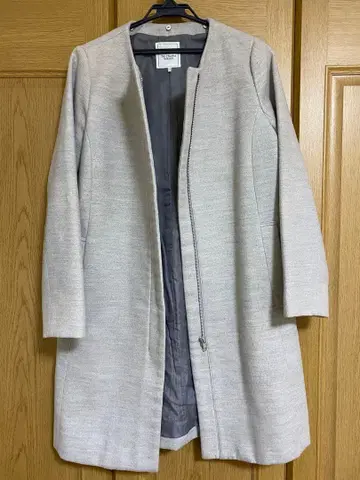 그레이 집업 롱 코트