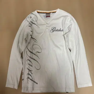 GOTCHA 긴팔 헨리넥 T셔츠 X.LARGE