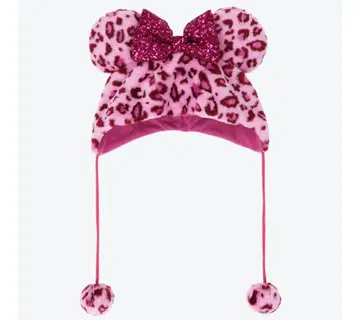 팬캡 미니 레오파드 무늬 핑크