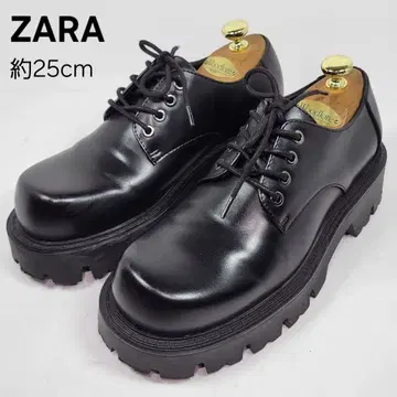 자라 레이스업 슈즈 약 25cm 통굽 ZARA