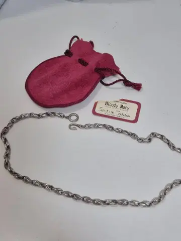 Bloody Mary 실버 클로 링크 목걸이 50cm