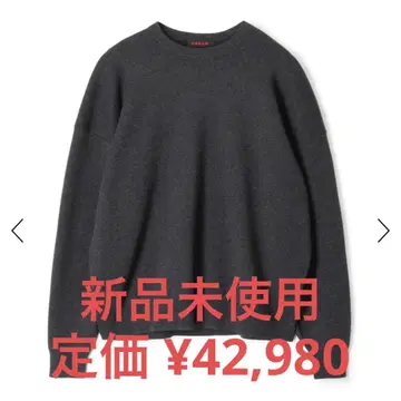 CABaN 코튼 캐시미어 크루넥 풀오버 차콜 그레이 S 사이즈