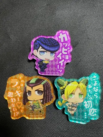 죠죠 월드 3 아크릴 배지 3종 세트