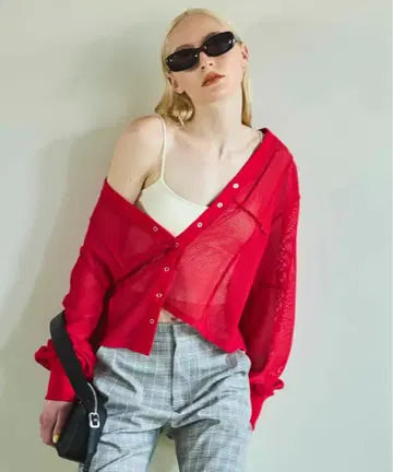 maison special 메쉬 가디건