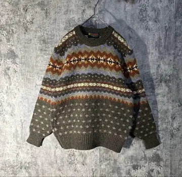 XPERIOR 페어아일 패턴 니트 M