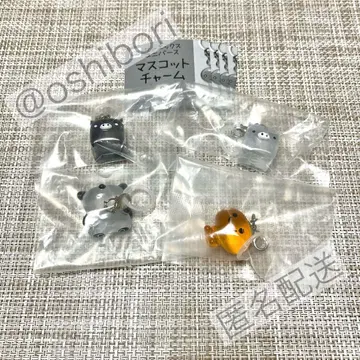 산엑스 마스코트 참 메지루시 액세서리 가챠 4종 익명 배송