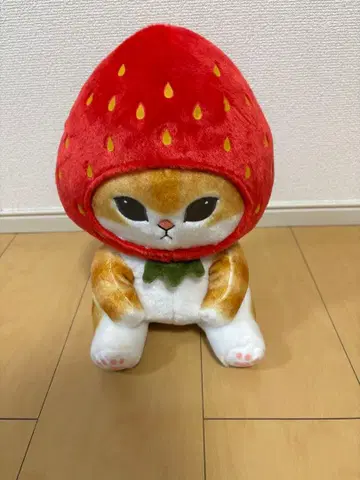 mofusand 모프 샌드 후르츠냥 BIG 봉제 인형 딸기