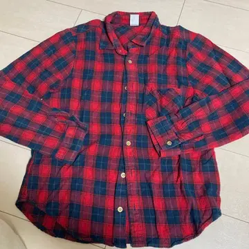 ZUMBA 체크 무늬 긴팔 셔츠 XS